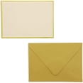 Blank Card Envelope Set - 48 Pack, 4 x 6 In, Gold Foil Border - Thank ...