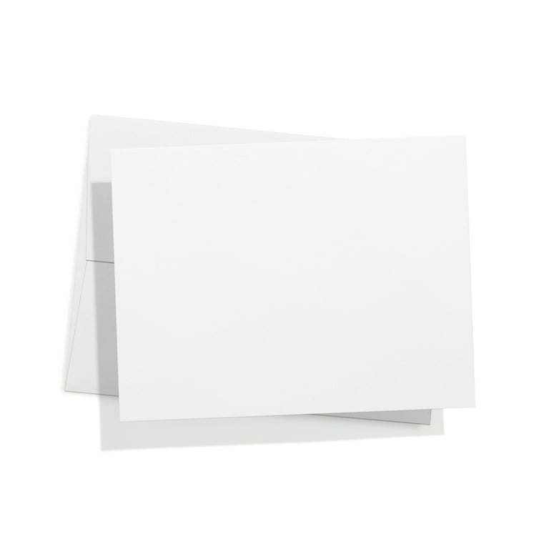 Blank Cards and Envelopes, 24 White Greeting Cards with Heavy
