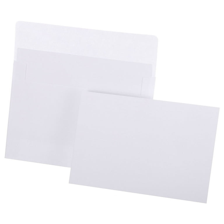 Blank Cards and Envelopes 4.25x5.5, 30 Set Blank Note Cards and Envelopes Bulk Thank You Cardstock, White, Size: Small