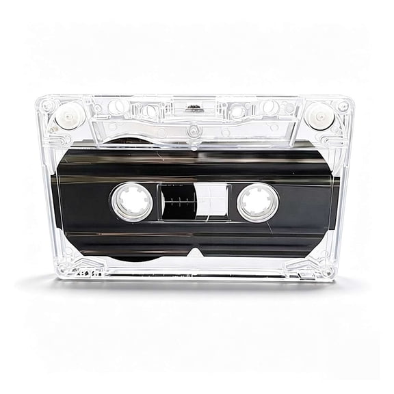 Blank Cassette Tape 60 Minutes, Clear PC Magnetic Audio Recording Tape 1PCS