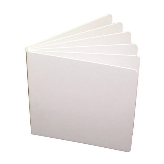 Blank Chunky Board Book, 5" x 5", White, Pack of 10
