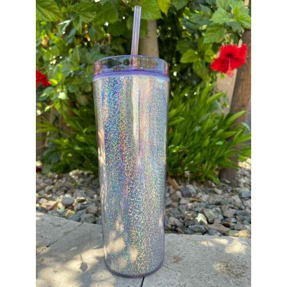 Blank Clear Skinny 19oz Large acrylic Tumbler kit W/Straw  lid BPA Free