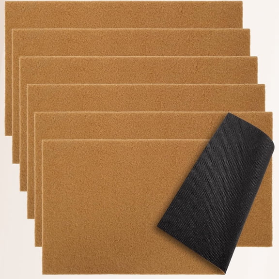 Blank Coir Door Mats for Painting & Stenciling, Artificial Coir Welcome Mats with Non-Slip Rubber Backing, Easy-Clean Indoor Outdoor Doormat