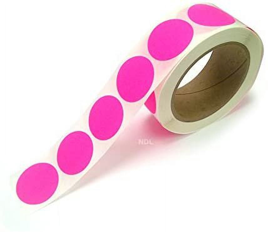 Coding Labels Pink Blank Color Coding Stickers, Writable Surface 500 Permanent Labels per ...