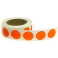 thumbnail image 1 of Blank Color Coding Stickers, Writable Surface  500 Permanent Labels per Roll Red Fluorescent, 1/2" Circle, 1 of 4