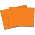 thumbnail image 1 of Blank Color Note Cards Uncoated, 4 1/2 X 6 Inches Cards - 40 Cards and Envelopes - (These Are NOT Fold Over Cards) (Orange), 1 of 1