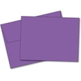 thumbnail image 1 of Blank Color Note Cards Uncoated, 5 x 7 Inches Cards - 40 Cards and Envelopes - (These are NOT Fold Over Cards) (Grape), 1 of 1