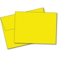 thumbnail image 1 of Blank Color Note Cards Uncoated, 5 x 7 Inches Cards - 40 Cards and Envelopes - (These Are NOT Fold Over Cards) (Yellow), 1 of 2