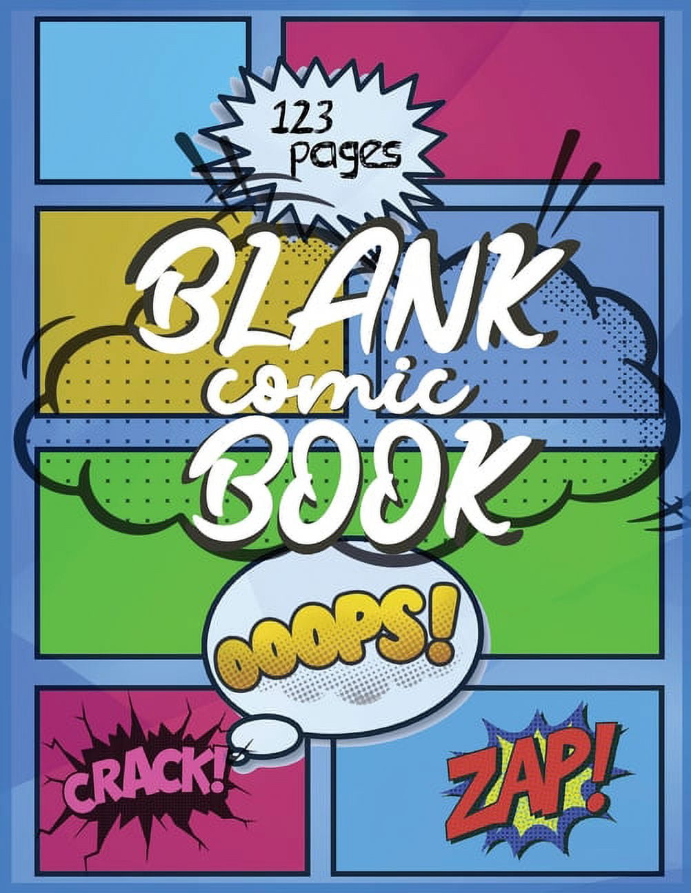 Blank Comic Book: Draw Your Own Comics -8" x 11", 120 Pages for Your Ideas - Notebook & Sketchbook for Kids and Adults - Unleash Your Creativity With this Comic Book Maker (Paperback)