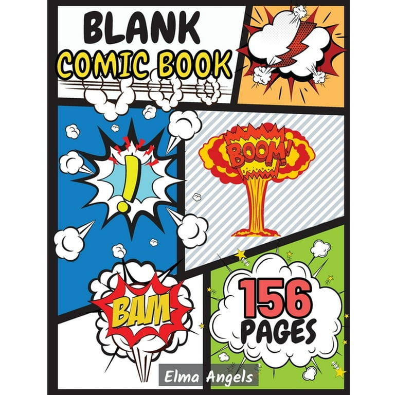 Blank Comic Book Many Unique templates (Paperback)