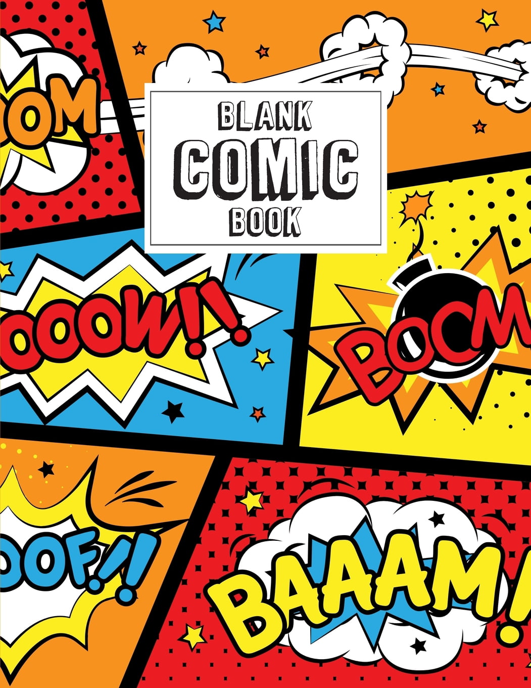 Blank Comic Book: Draw Your Own Comics - Painting Drawing & Art Supplies  for Kids Teenagers and Adults - Graphic Novels Strip Template Notebook -  Blank Sketch Book: Press, Black Stars: 9798798064090: : Books