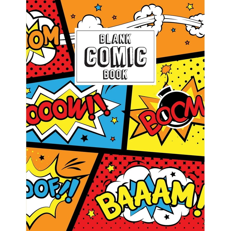 Comic Book Strip Templates Superhero Cartoon Blank Digital Paper
