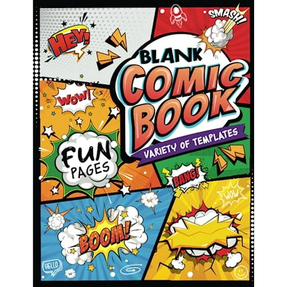 Pre-Owned Blank Comic Book: Create Your Own Comic Adventures by KidzNest Press (Paperback), English
