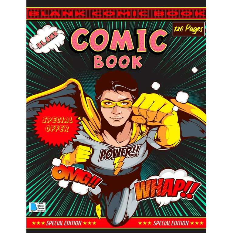 Blank Comic Book For Kids : Create Your Own Comics With This Comic Boo –  Lay it Flat Publishing Group