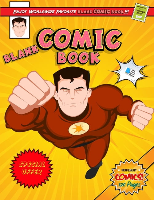 Blank Comic Book Thick Paper: Blank Comic Book Thick Pages : Blank Comic  Book With No See Through Pages : Enjoy & Create Your Own Comics: Blank  Comic Book Thick Pages, Gú
