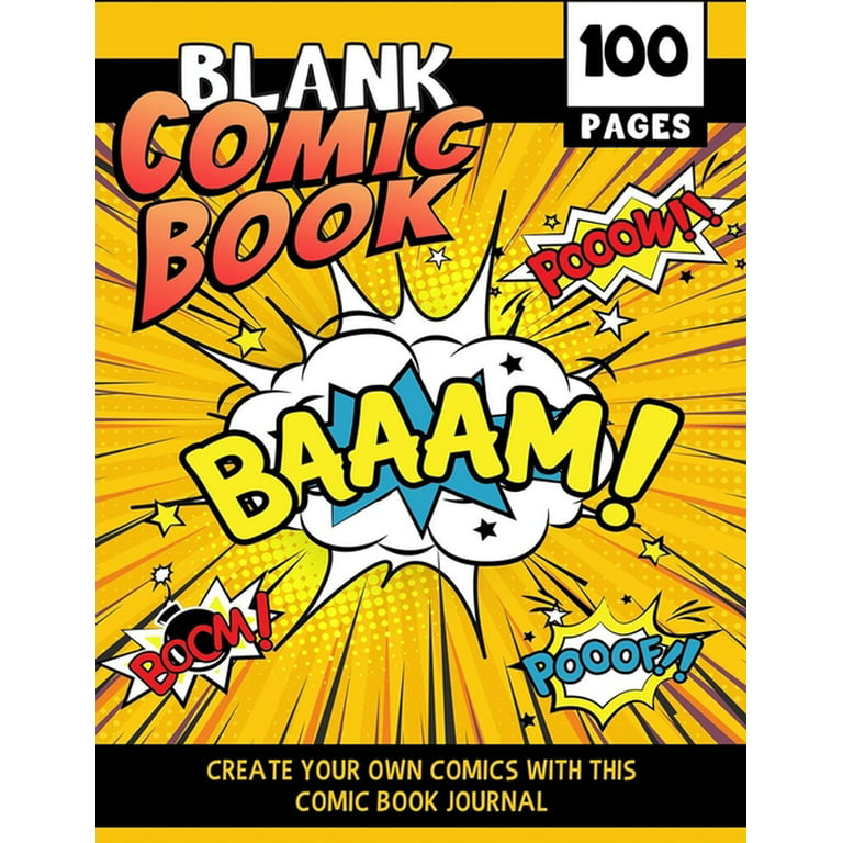 Blank Comic Book for Kids: Draw Your Own Comic Book – Young