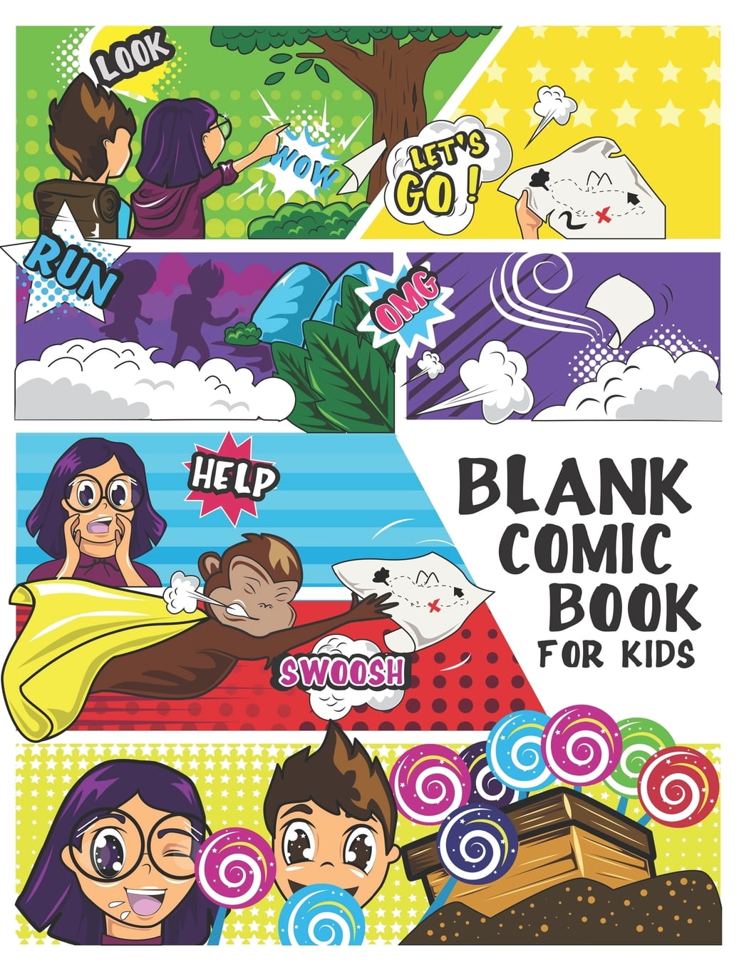 Blank Comic Books for Kids To Write Stories: Create Your Own Awesome Comic  Book Strip, Variety of Templates For Comic Book Drawing With More than 120