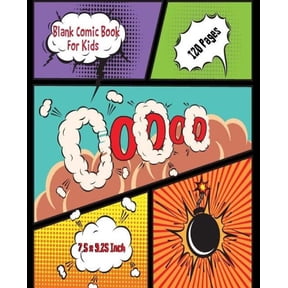 Pre-Owned Blank Comic Book for Kids : Create Your Own Cartoon and Comics Strips Panels Layout Template Book Journal Notebook with 10 Variety Templates 120 Pages, Fun Writing Drawing Sketching Stories Activity! 7.5 X 9.25 Inches