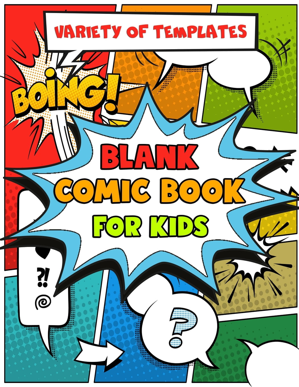 Blank Comic Book for Kids: Draw Your Own Comic Book – Young