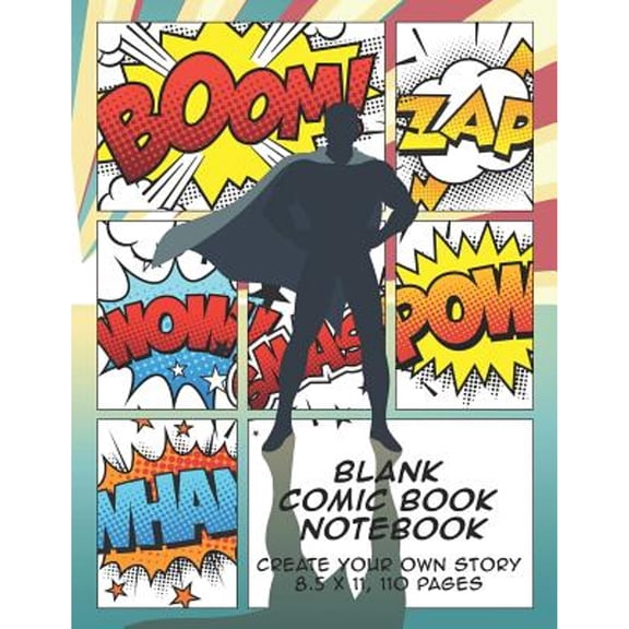 Pre-Owned Blank Comic Book Notebook: Create Your Own Story, Comics & Graphic Novels (Paperback) 1719827486 9781719827485
