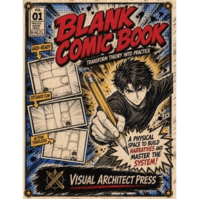 Blank Comic Book: Premium Comic Page Templates for Drawing, Storytelling, Manga Panels, and Visual Practice, (Paperback)