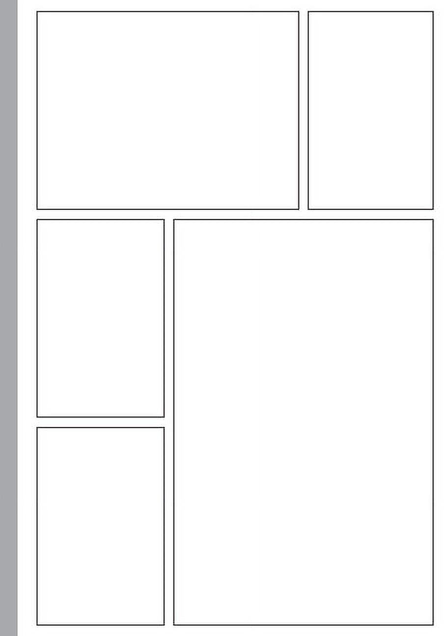 Blank Comic Book : Template 3-9 Panel Layouts - Draw Your Own Comics: Empty  Comic Strip Book for Creating and Drawing Your Own Comic Strip or Manga