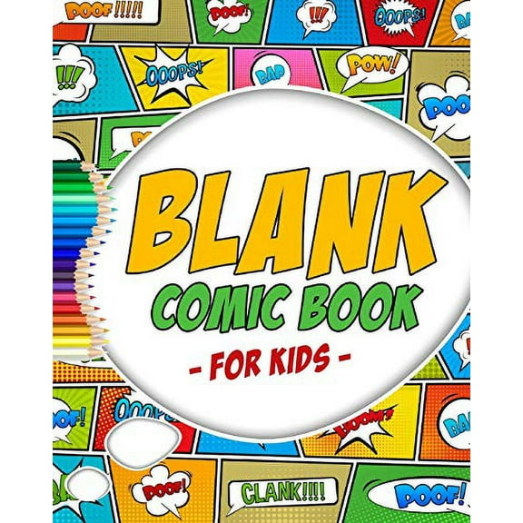 Pre-Owned Blank Comic Book: Variety of Templates - More than 100 Blank Pages For Comic Book Drawing - Create Your Own Comic Book Strip Paperback