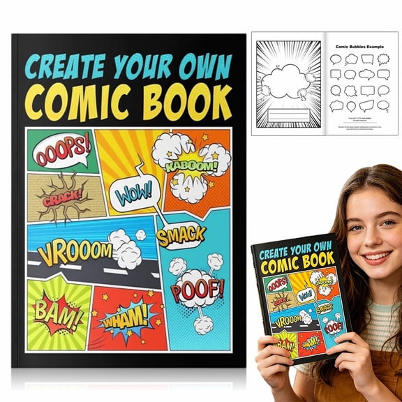 Blank Comic Sketch Notebook With Variety Of Panel Templates For Drawing Graphic Novels And Creative Storytelling Gift