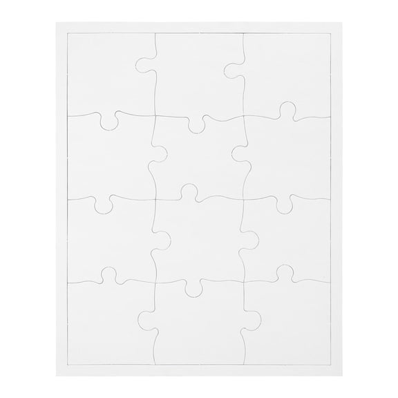 Blank Compoz-A-Puzzle 12-Piece Large Rectangle