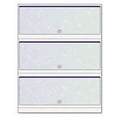 thumbnail image 1 of Blank Computer Checks for Laser & Ink Jet Printers, Pack of 100 Sheets 3 Per Page Blue/Green Prismatic, 1 of 4