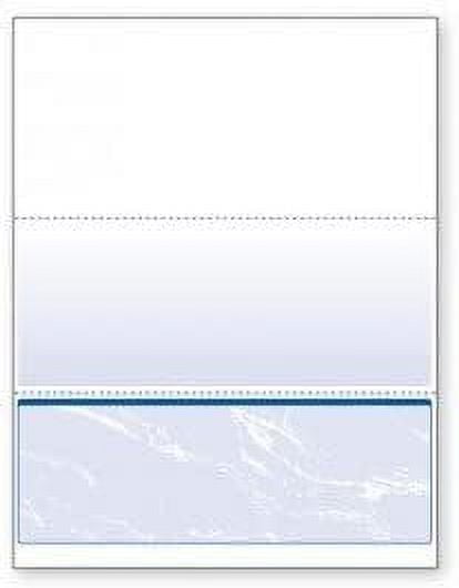Next Day Labels Blank Computer Checks, 8.5 x 11 inches, Blue, 100 ...