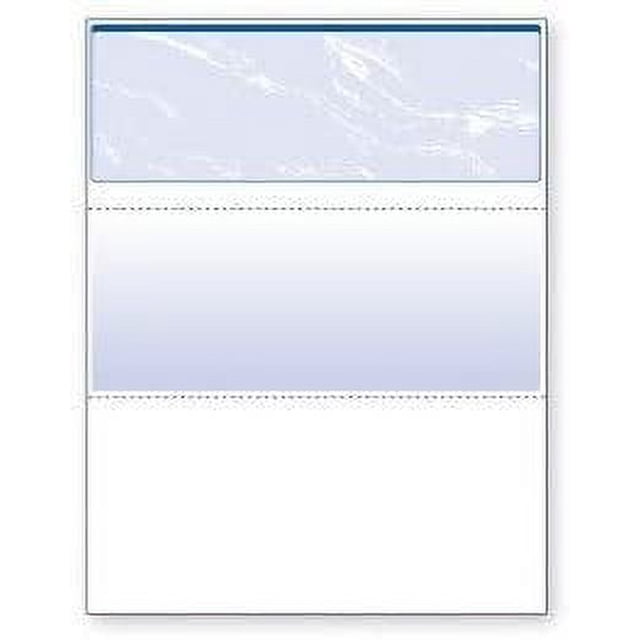 Blank computer checks for laser ink jet printers pack of 100 sheets