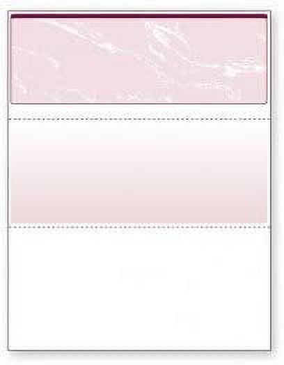 Blank Computer Checks for Laser & Ink Jet Printers, Pack of 100 Sheets (Burgundy Top)