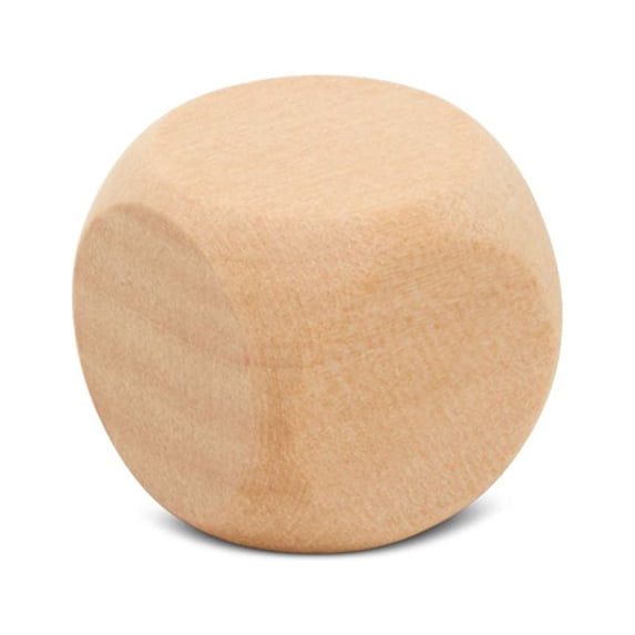 Blank Dice 3/4 inch x 3/4 inch, Pack of 100 Unfinished Blocks, Small Wooden Craft Cubes for Games & Party Decor, by Woodpeckers