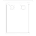 thumbnail image 1 of Blank Door Hangers (4.25"x 11"), 2-up on 8.5"x 11" White 100lb Futura - 100 Shts, 1 of 1