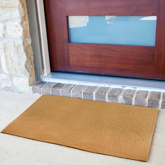 Blank Door Mat for Crafting and Painting, Artificial Coir Doormat, Non-Slip Rubber Backing Welcome Mat for Indoor/Outdoor Front Porch Entryway