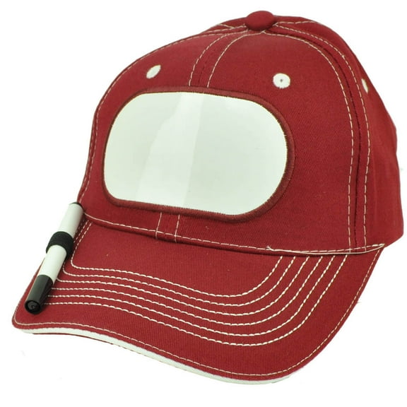 Blank Dry Erase Billboard Attached Marker Adjustable Plain Write Doodle Burgundy