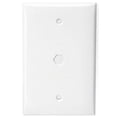 thumbnail image 1 of Leviton 40539-HMW White Midway F-Connector Hexagonal Opening Wall Plate, 1 of 1