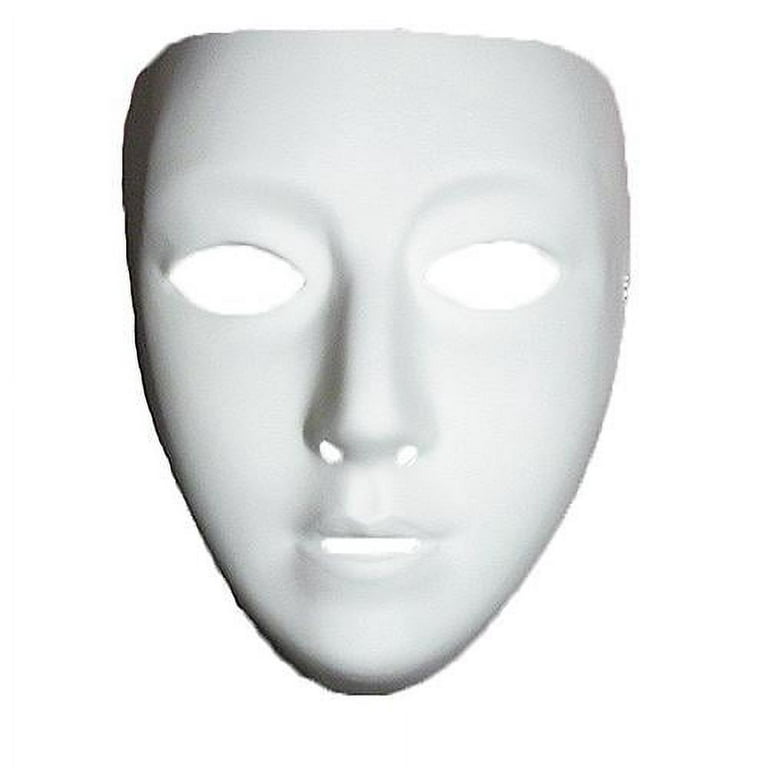 White Full Face Mask Costume Accessory