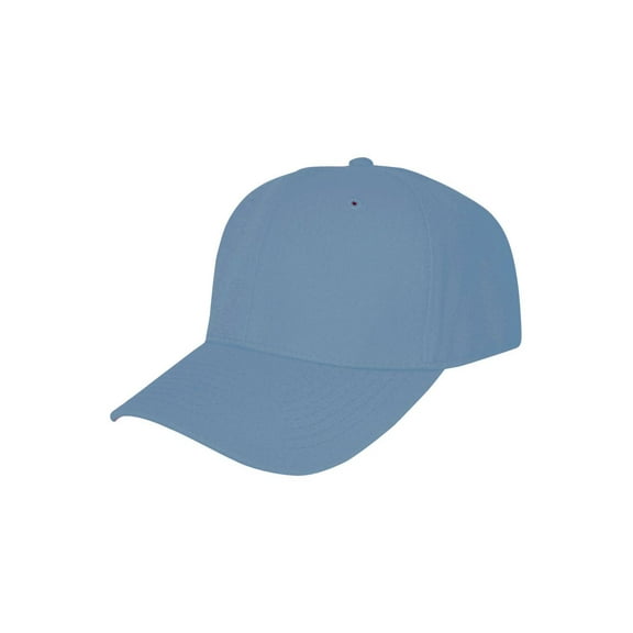 Blank Fitted Curved Cap Hat, Sky Blue 7 5/8