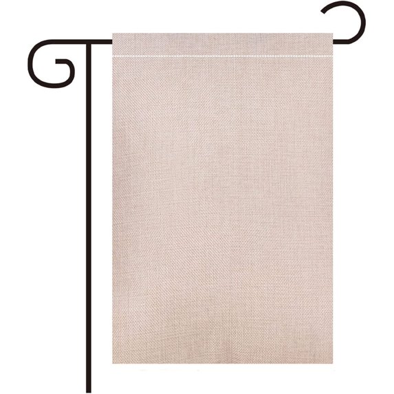 Blank Flags 12"x18" Double Sided Burlap Flag Small, DIY Garden Flag Lawn Flag for Outdoor Outside Decor