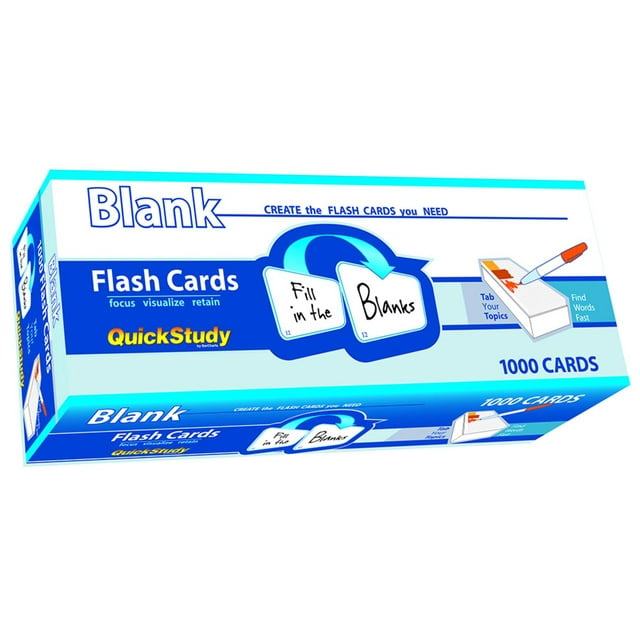 Blank Flash Cards