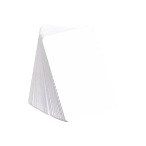 Blank Flash Cards, Memory Index Cards, 100 Pcs Pocket Memo Cards, 2.2x3.5 Inch Thick White Paper Cardstock, for Language Study, Presentation Notes, Office Organization, White, LJAI