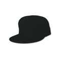 thumbnail image 1 of Blank Flat Bill Baseball Hat , 7 1/8-Black, 1 of 1