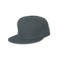 thumbnail image 1 of Blank Flat Bill Baseball Hat , 7 5/8-Charcoal, 1 of 1