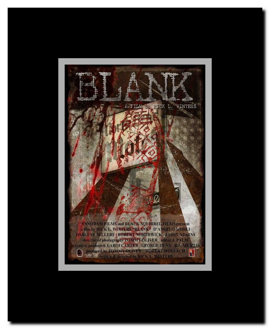 Blank Framed Movie Poster