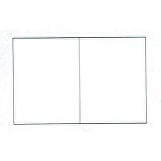Blank Greeting Cards for Offset & Digital Printing - 8-1/2" x 5-1/2" (folded), 2-UP on 19" x 13" Sheets, 80-lb Natural White Linen Cover - PACK OF 250 SHEETS