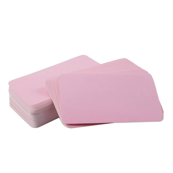 Blank Handwritten Paper Message Card Business Thank You Cards for Memo Wedding Greeting pink