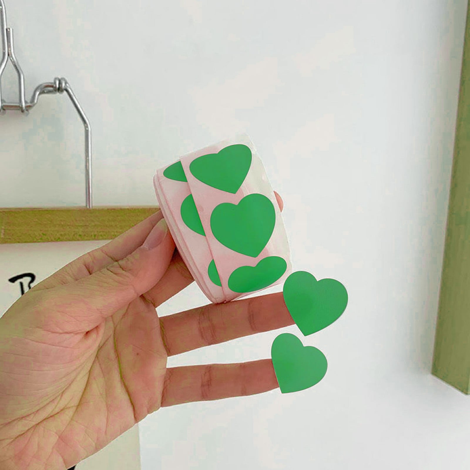 "Blank Heart Stickers Self Roll For Heart Modeling up Skirt Photos