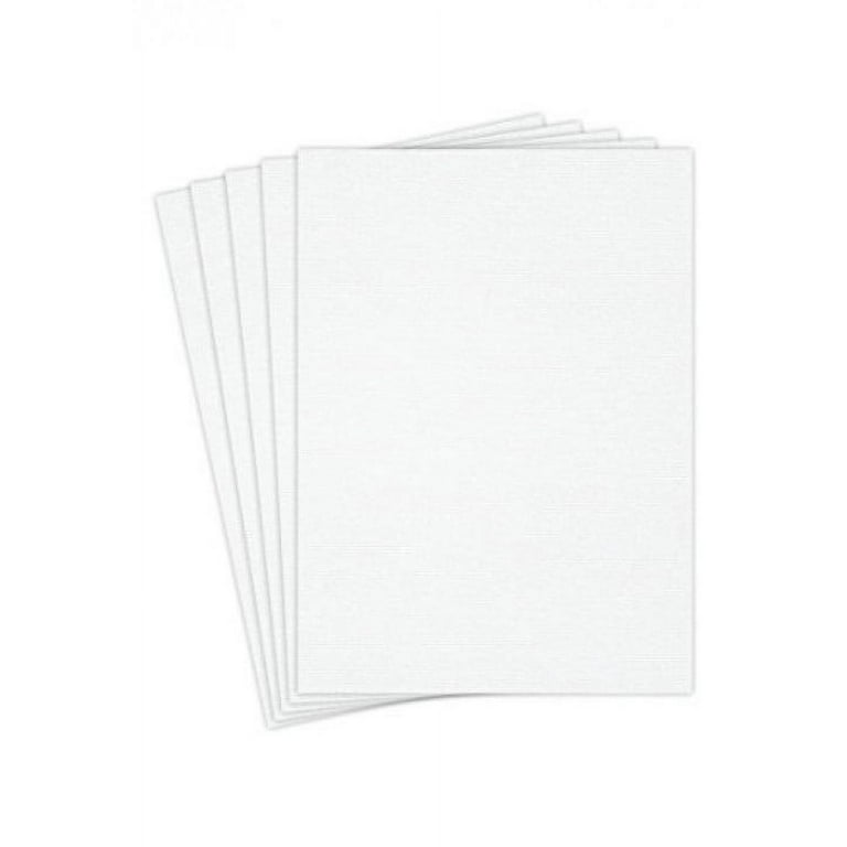 Via Linen Pure White Card Stock - 8 1/2 x 11 in 100 lb Cover Linen 250 per  Package